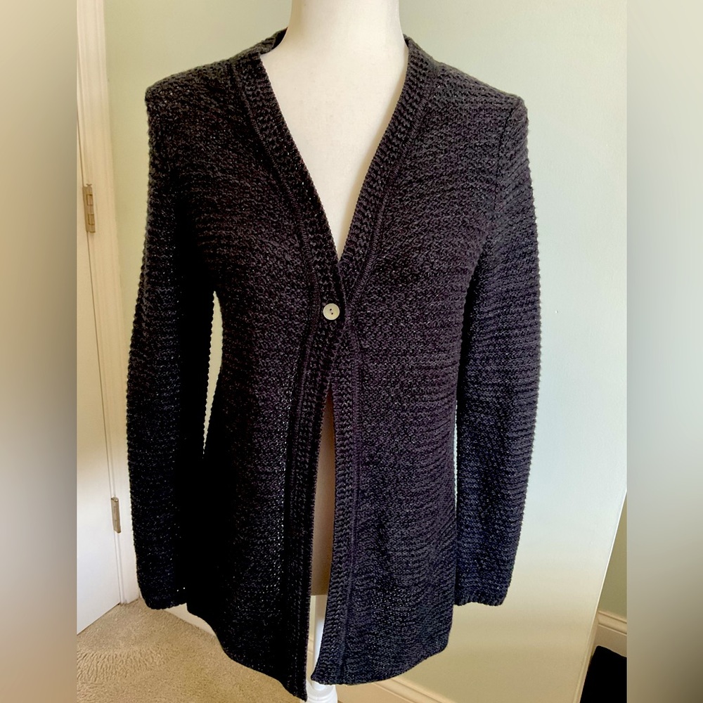 Single button charcoal gray cardigan with sparkle ✨ New with tags.